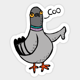 Coo / Boo Pigeon Sticker